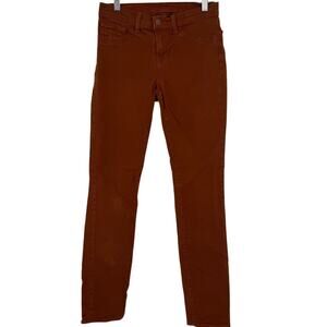J. Brand Low Rise Women Skinny Jeans SZ 25 Terracotta Low Rise